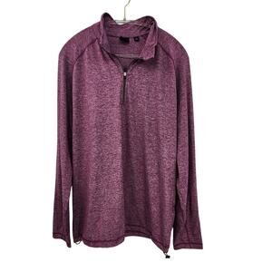 Dunning Golf Men's 1/4 Zip Performance Top Size XL Purple‎